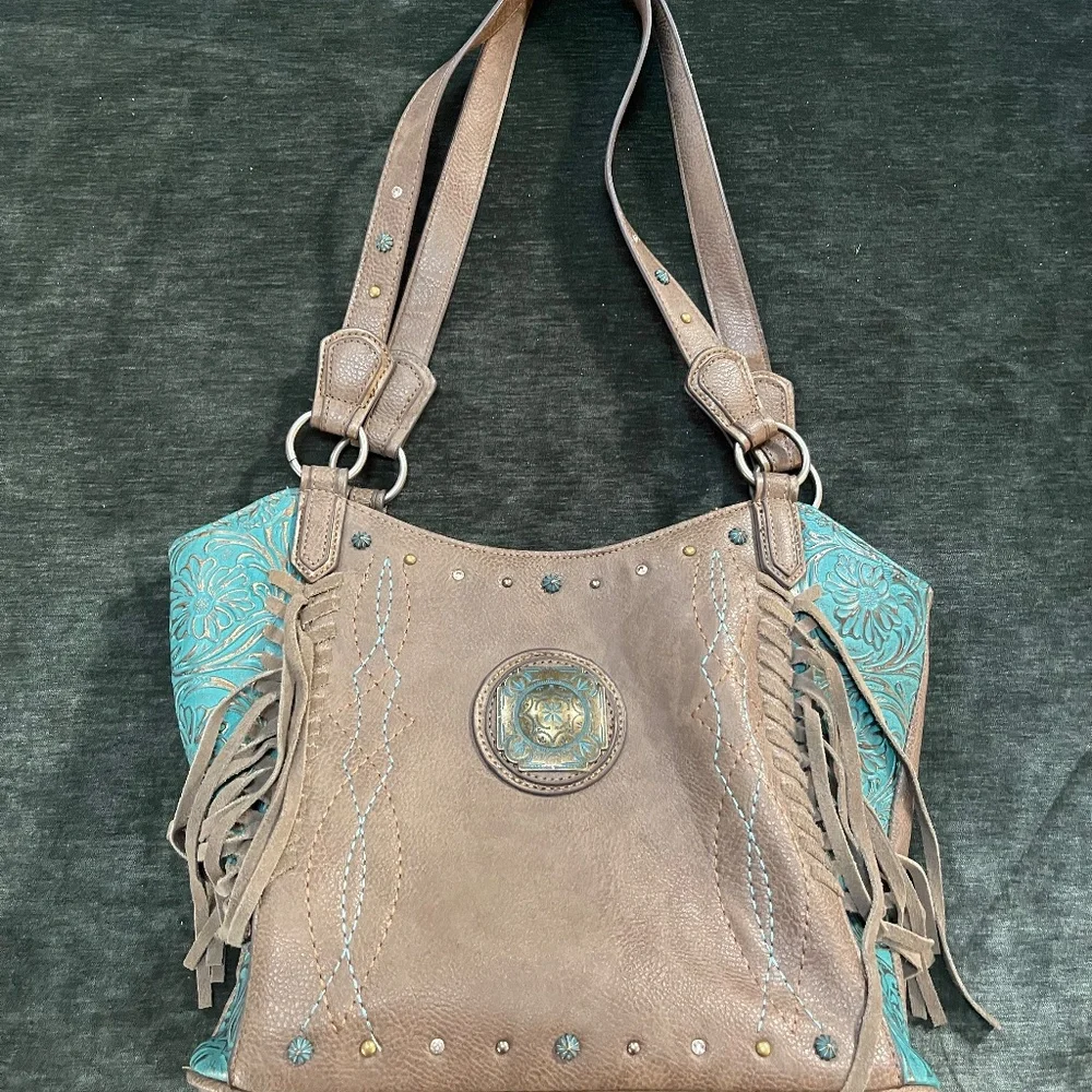 NWOT Justin Boots Concealed Carry Shoulder Bag - Picture 3 of 6
